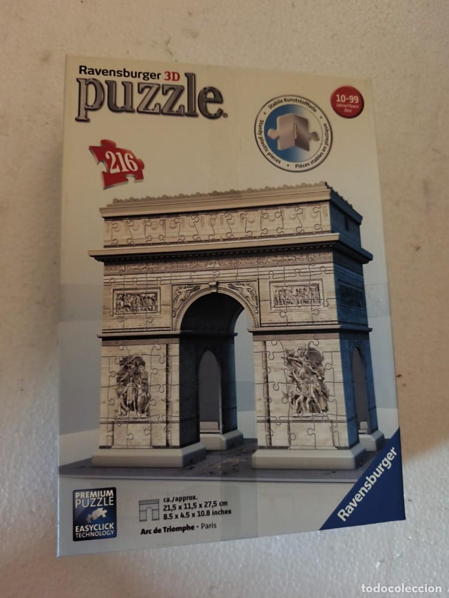 Puzzles: Puzzle premium 3D . Arco del Triunfo de Par&iacute;s. Ravensburger 2017
