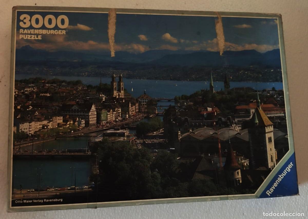 Puzzles: Puzzle 3000 piezas. Zurich (Suiza). Ravensburger (Otto Maier Verlag). Vintage 1989 . Caja original