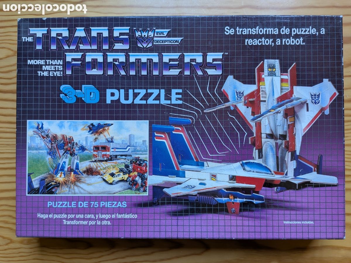 Puzzles: Puzzle 3-D Transformers Decepticon MB 1985
