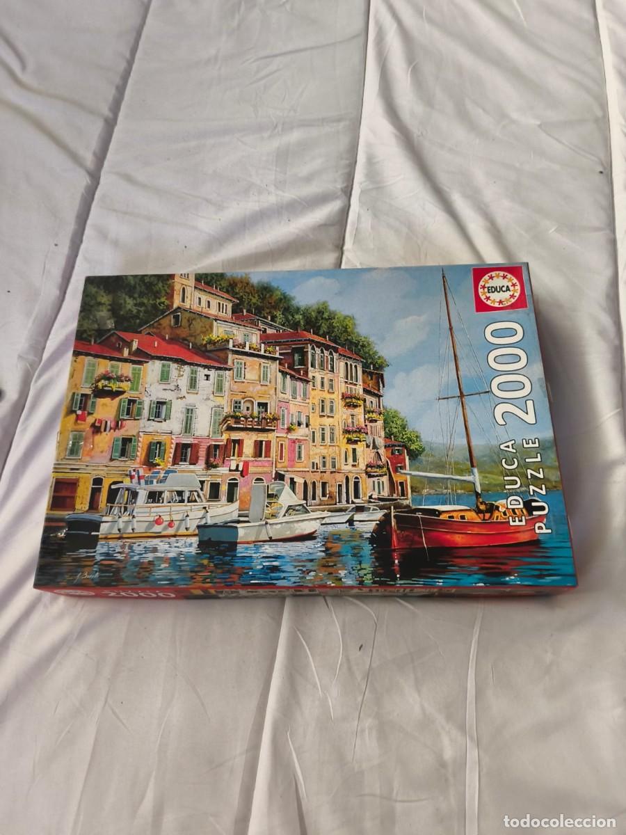 Puzzles: Puzzle . 2000 piezas . La Barca Rossa Alla Calata ( Guido Borelli ) . Educa - Borras. Caja original