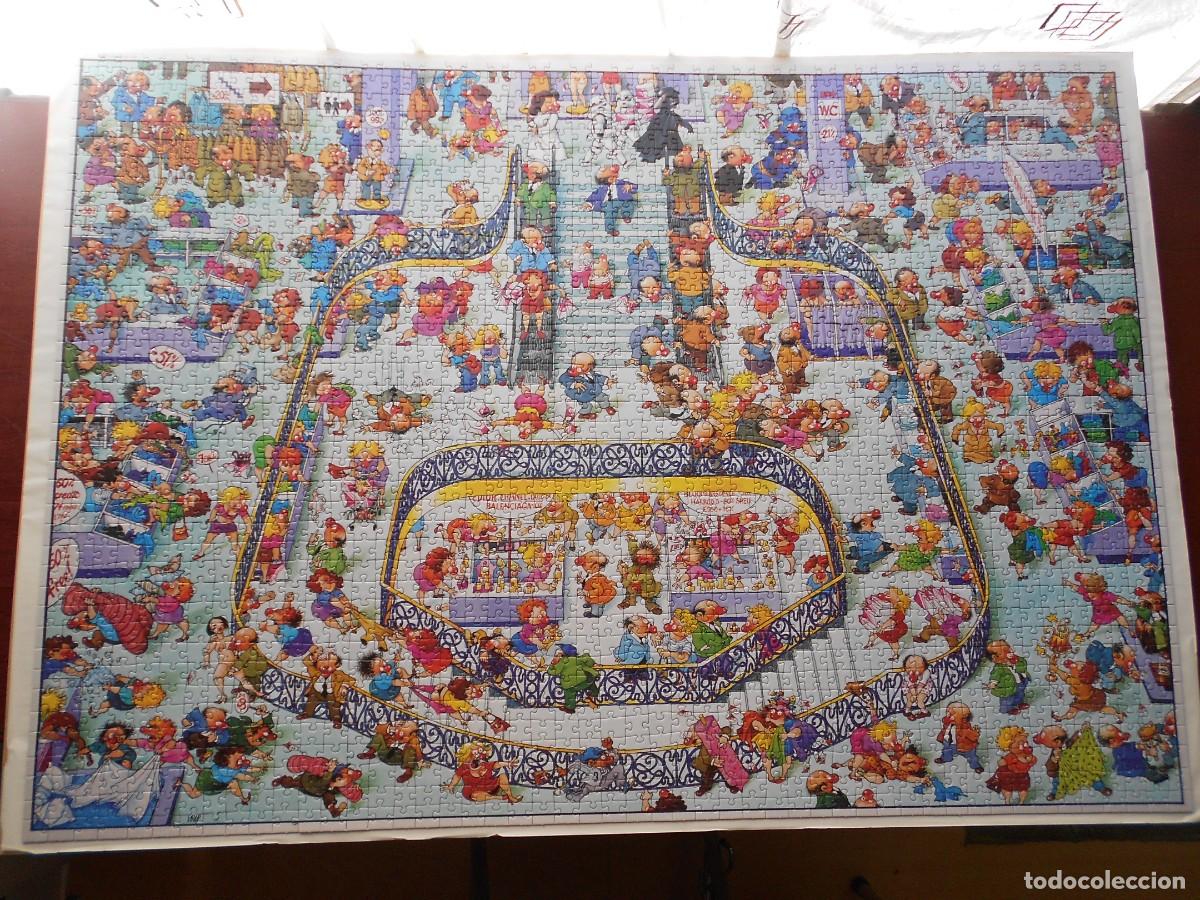 Puzzles: PUZZLE de JEAN JACQUES LOUP / ESCALERAS CENTRO COMERCIAL - COMPLETO HECHO y ENMARCADO - 1&euro;y+