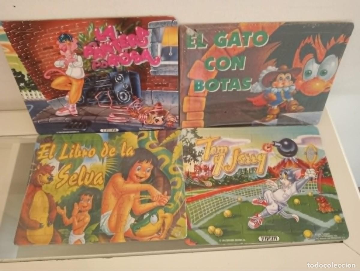 Puzzles: Lote de 4 puzzles de 1994, cada uno con unas medidas de 28cm x 23cm
