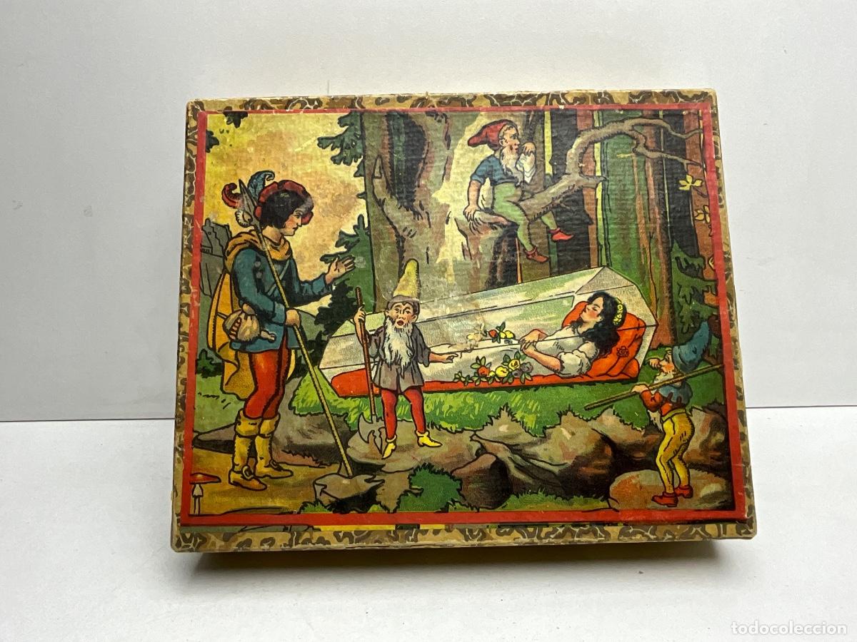 Puzzles: ANTIGUO ROMPECABEZAS PUZLE EN CUBOS DE CARTON -DIFERENTES CUENTOS - SIN MARCA DE FABRICANTE