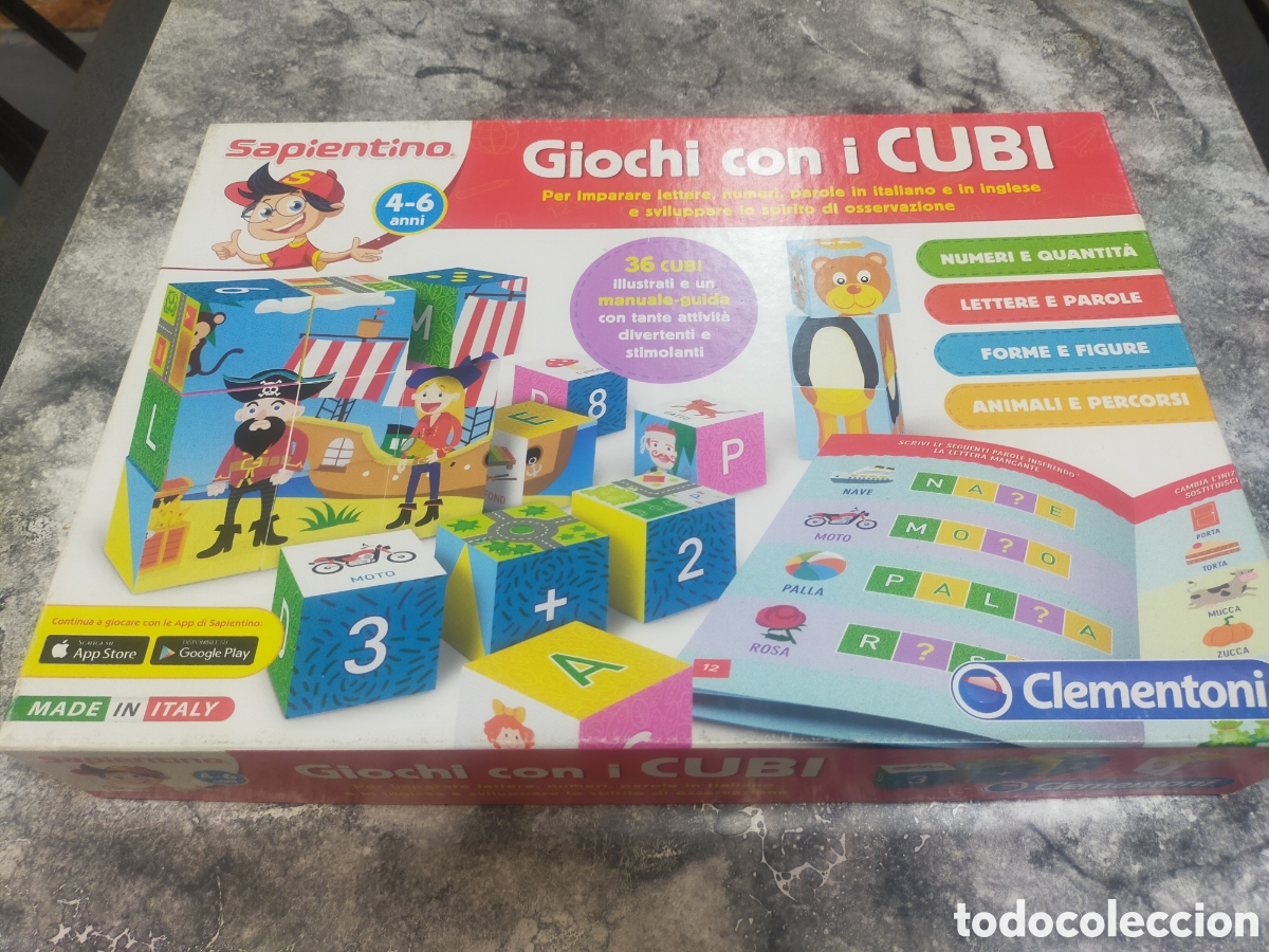 Puzzles: Sapientino Giochi con i CUBI Clementoni