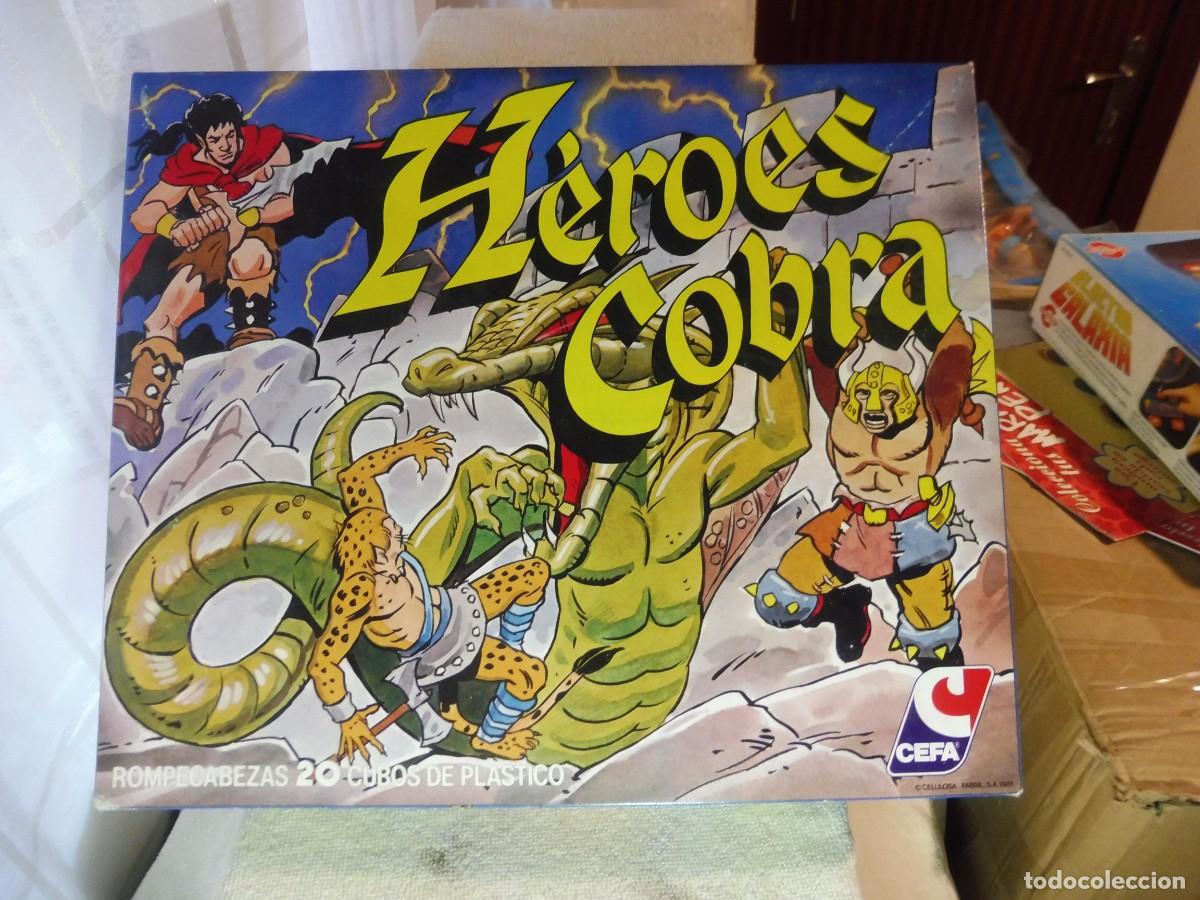 Puzzles: Rompecabezas 20 cubos de pl&aacute;stico H&eacute;roes Cobra n&ordm; 18-3002, CEFA (Zaragoza)