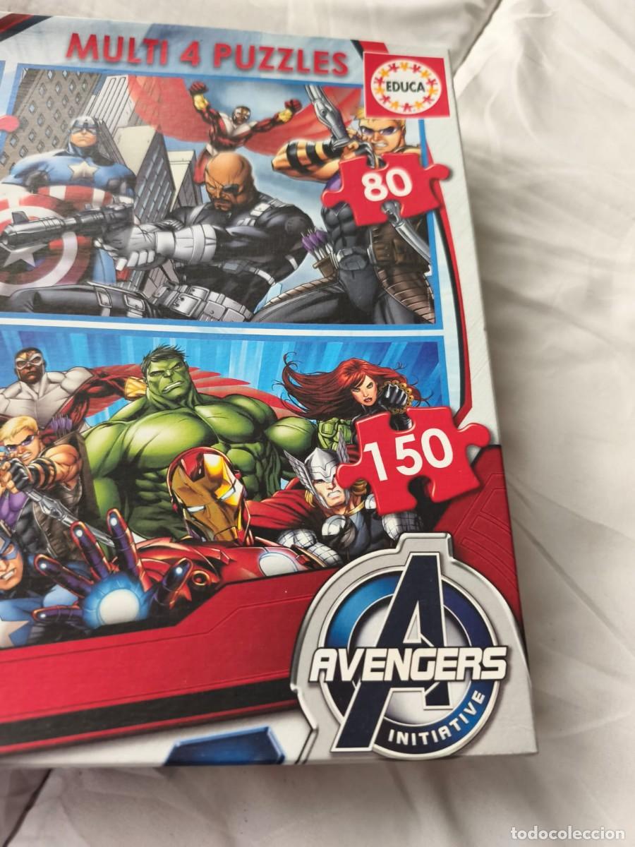 Puzzles: ⁠Multi 4 Puzzles Avengers de la marca Educa Borras. Caja original - Foto 2