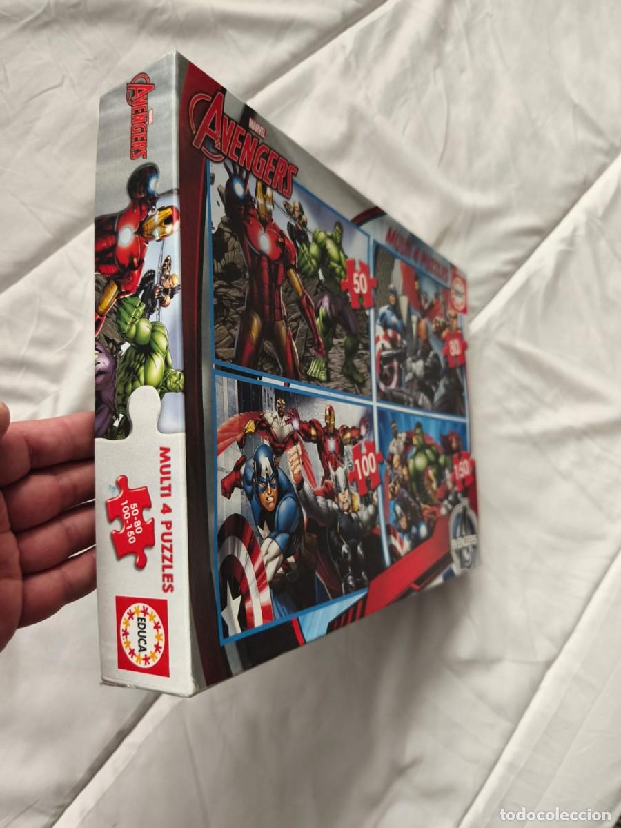 Puzzles: ⁠Multi 4 Puzzles Avengers de la marca Educa Borras. Caja original - Foto 5