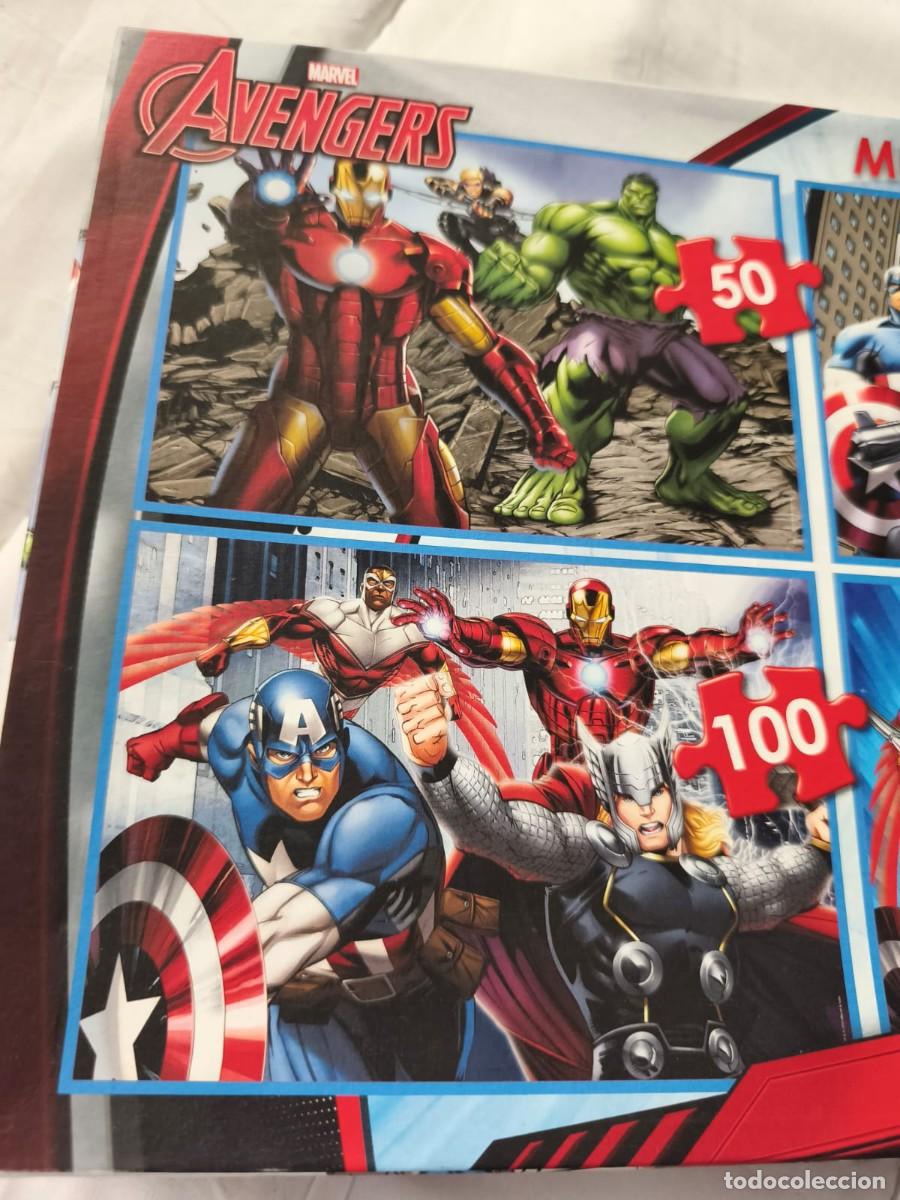 Puzzles: ⁠Multi 4 Puzzles Avengers de la marca Educa Borras. Caja original - Foto 6