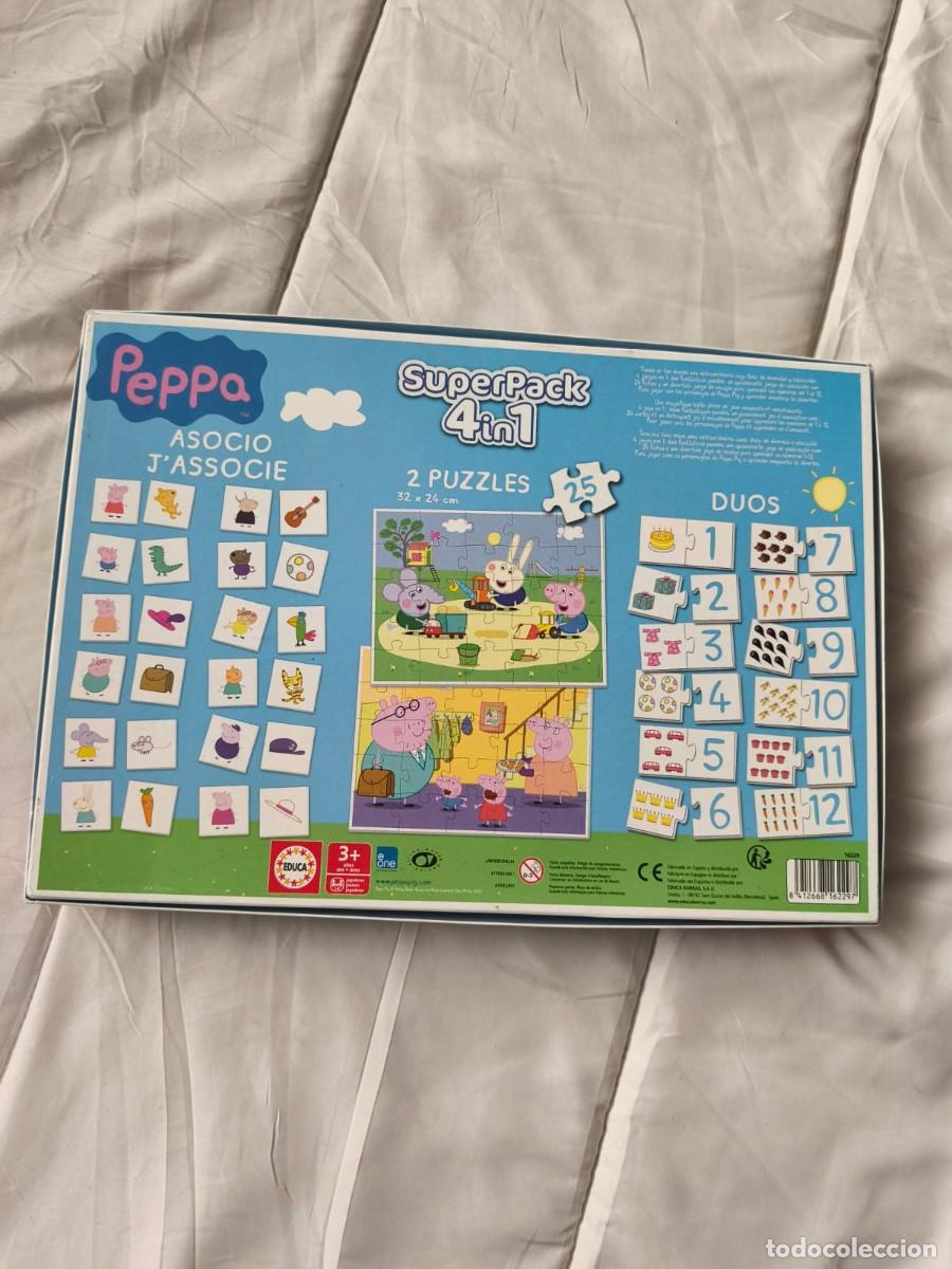 Puzzles: Peppa Pig . SuperPack . 4in1 . Educa. Caja original - Foto 3