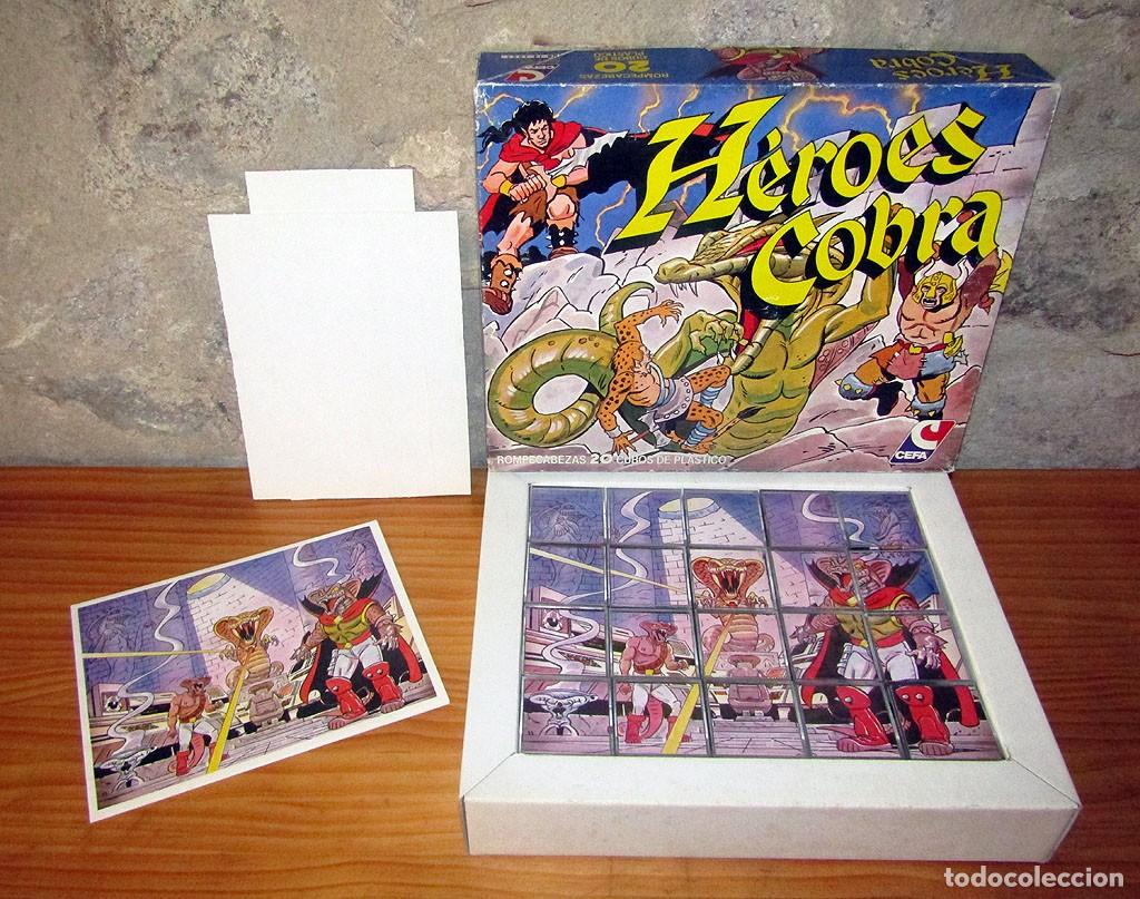 Puzzles: ANTIGUO ROMPECABEZAS HEROES COBRA, DE CEFA - A&Ntilde;OS 80 - COMPLETO Y BI&Eacute;N CONSERVADO
