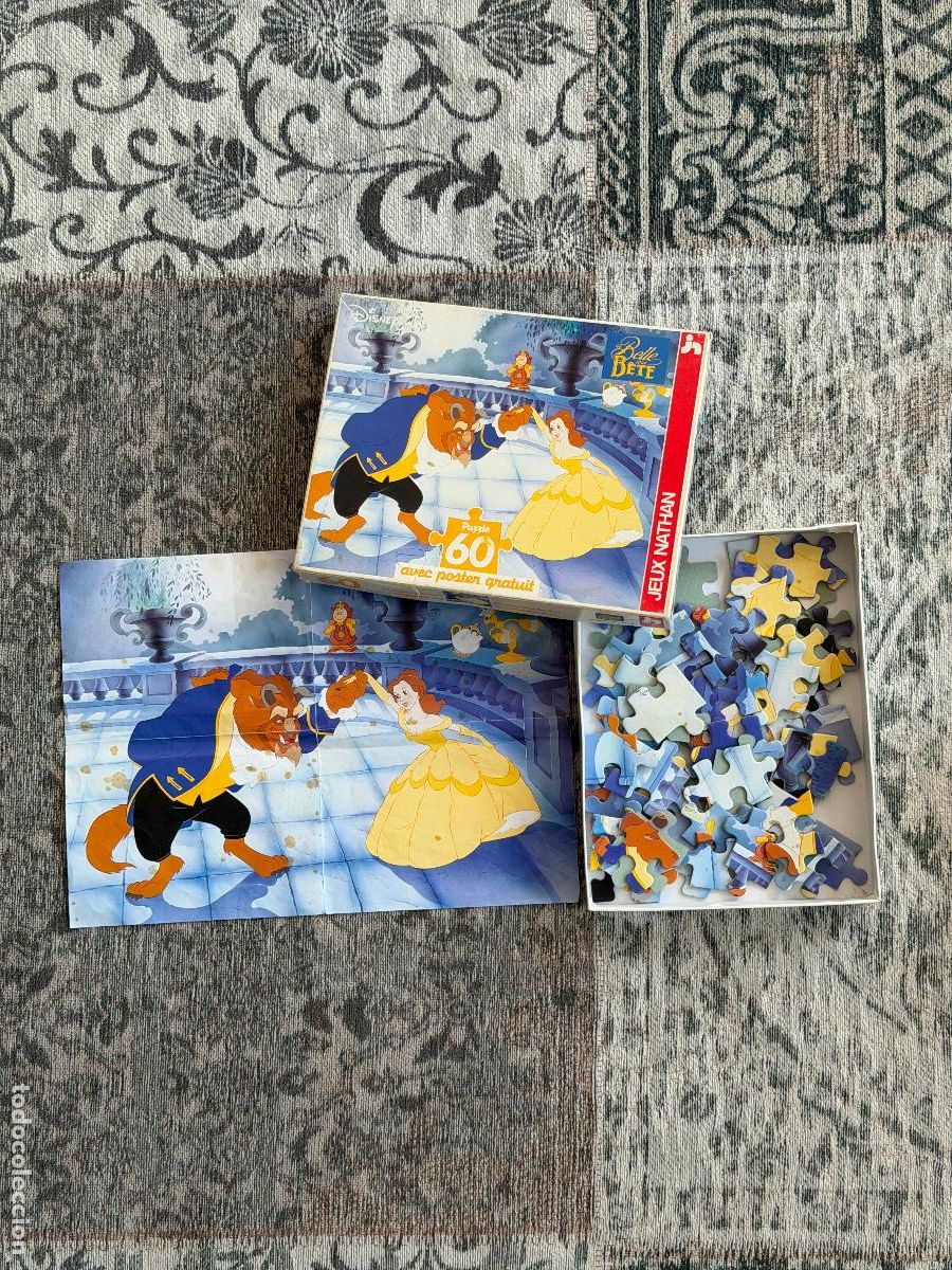 Puzzles: PUZZLE LA BELLA Y LA BESTIA DISNEY 60 PIEZAS JEUX NATHAN