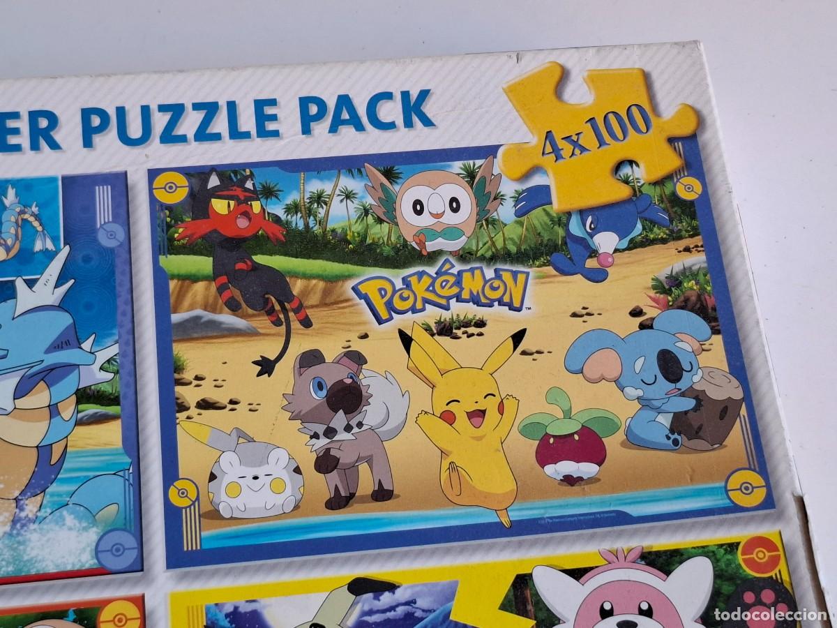 Puzzles: POKEMON - 4 PUZZLES DE 100 PIEZAS - Foto 7