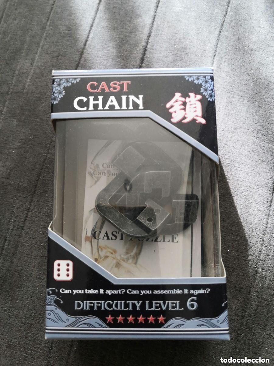 Puzzli: PUZZLE , Hanayama Huzzle Cast CHAIN - Puzzle Piezas Metal level 6 estrella