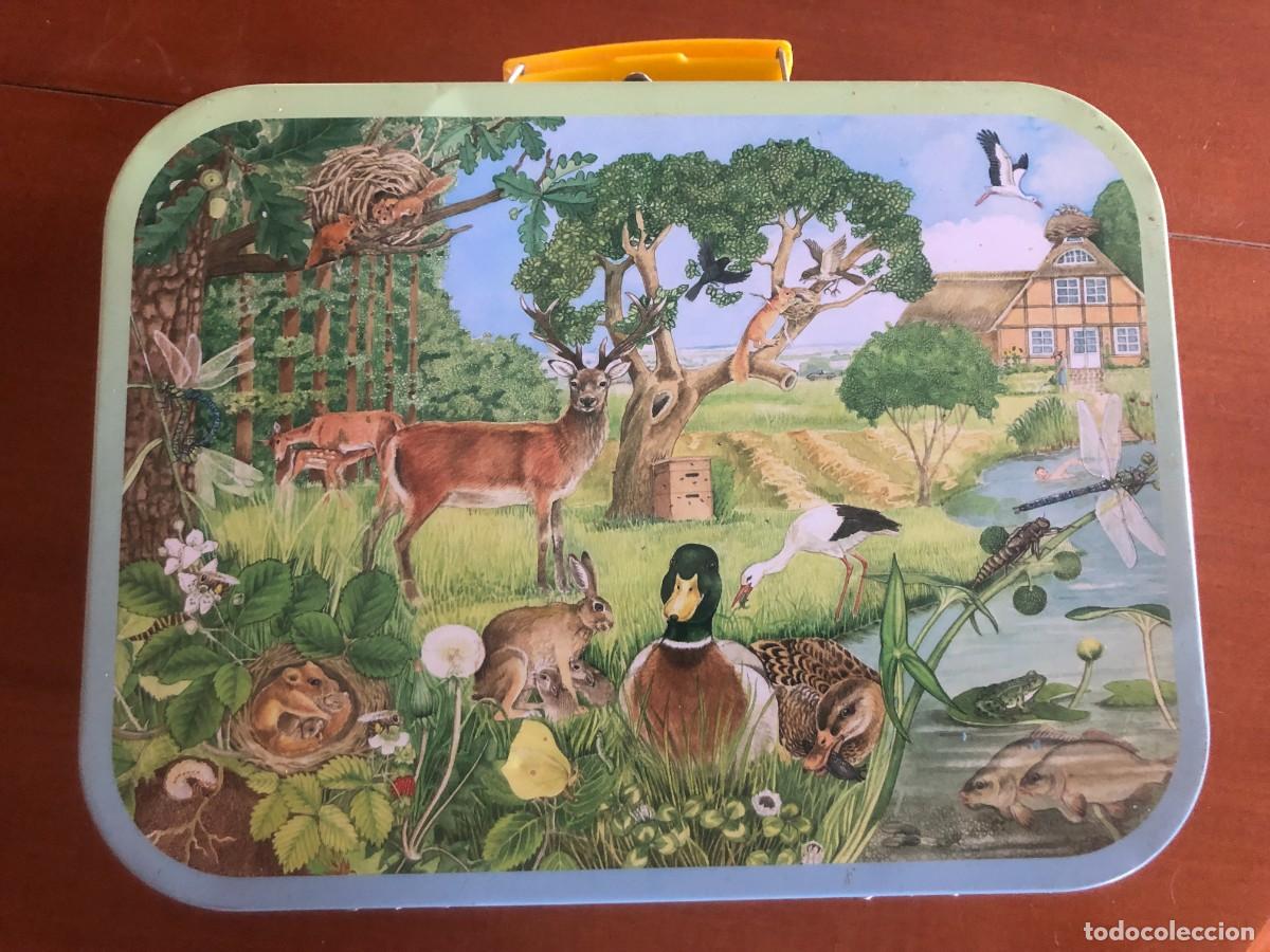 Puzzles: Caja met&aacute;lica marca Medizini, 4 Puzzles: 2x26, 2x48 piezas