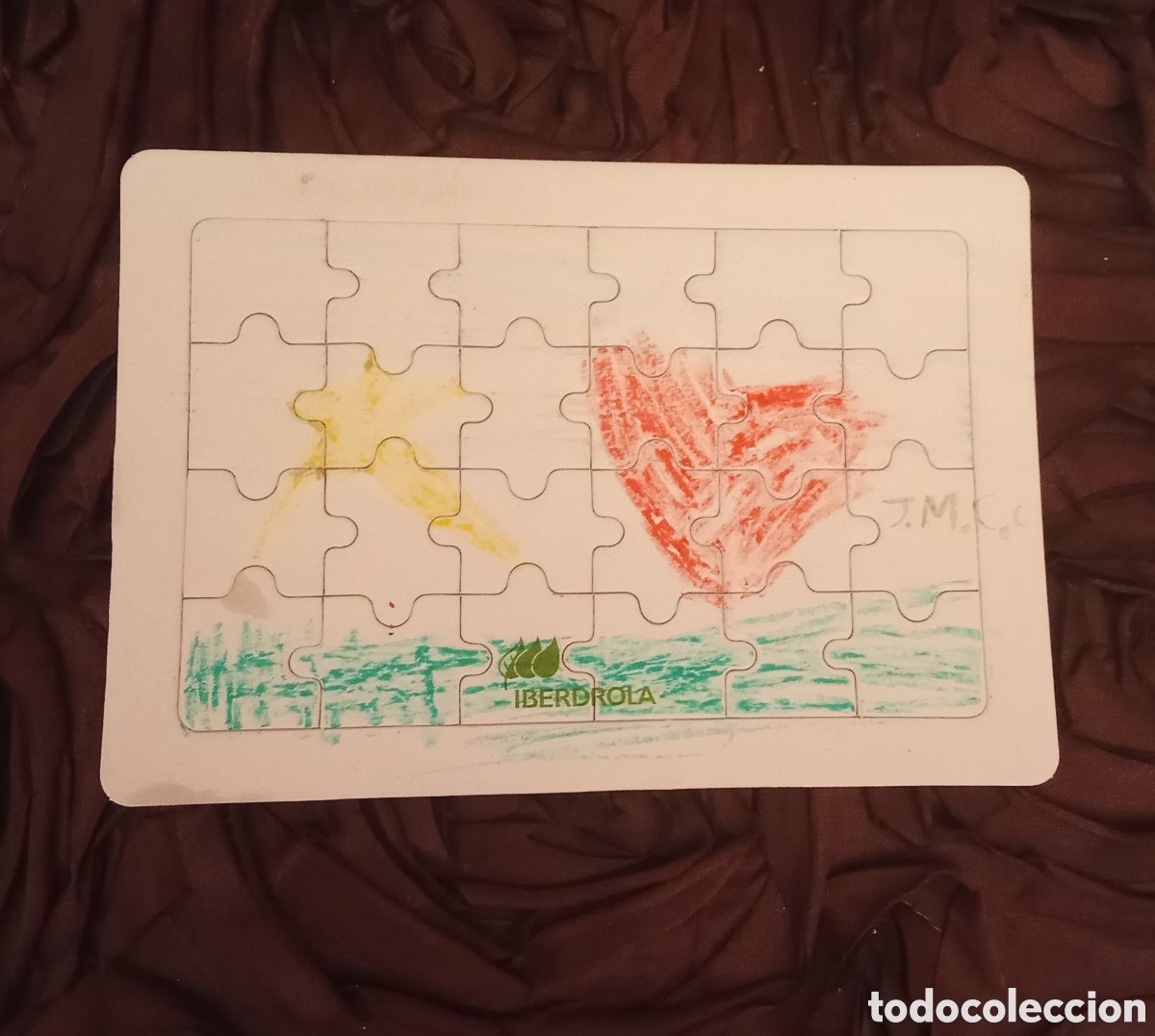 Puzzles: PUZZLE EN BLANCO PINTADO POR UN NI&Ntilde;O DEL INCENDIO DE ZARAGOZA LAS 5 VILLAS DE IBERDROLA