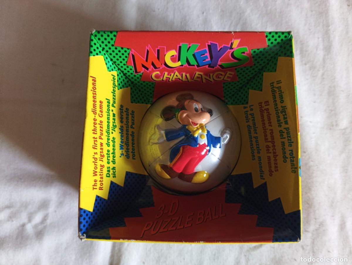 Puzzles: DISNEY MICKEY'S CHALLENGE 3-D ROMPECABEZAS BOLA CON MICKEY MOUSE EN CAJA 1993.NUEVO.