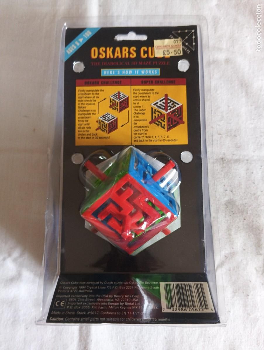 Puzzles: Oskars Cube.3D Maze Puzzle.NUEVO.1994.