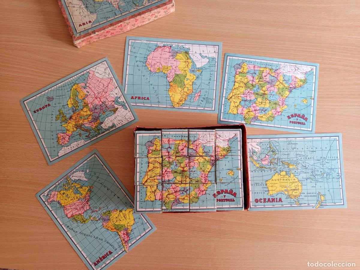 Puzzles: Antiguo Rompecabezas Geogr&aacute;fico de Cubos &ndash; Cartograf&iacute;a A&ntilde;os 20 (Entreguerras) &ndash; COMPLETO