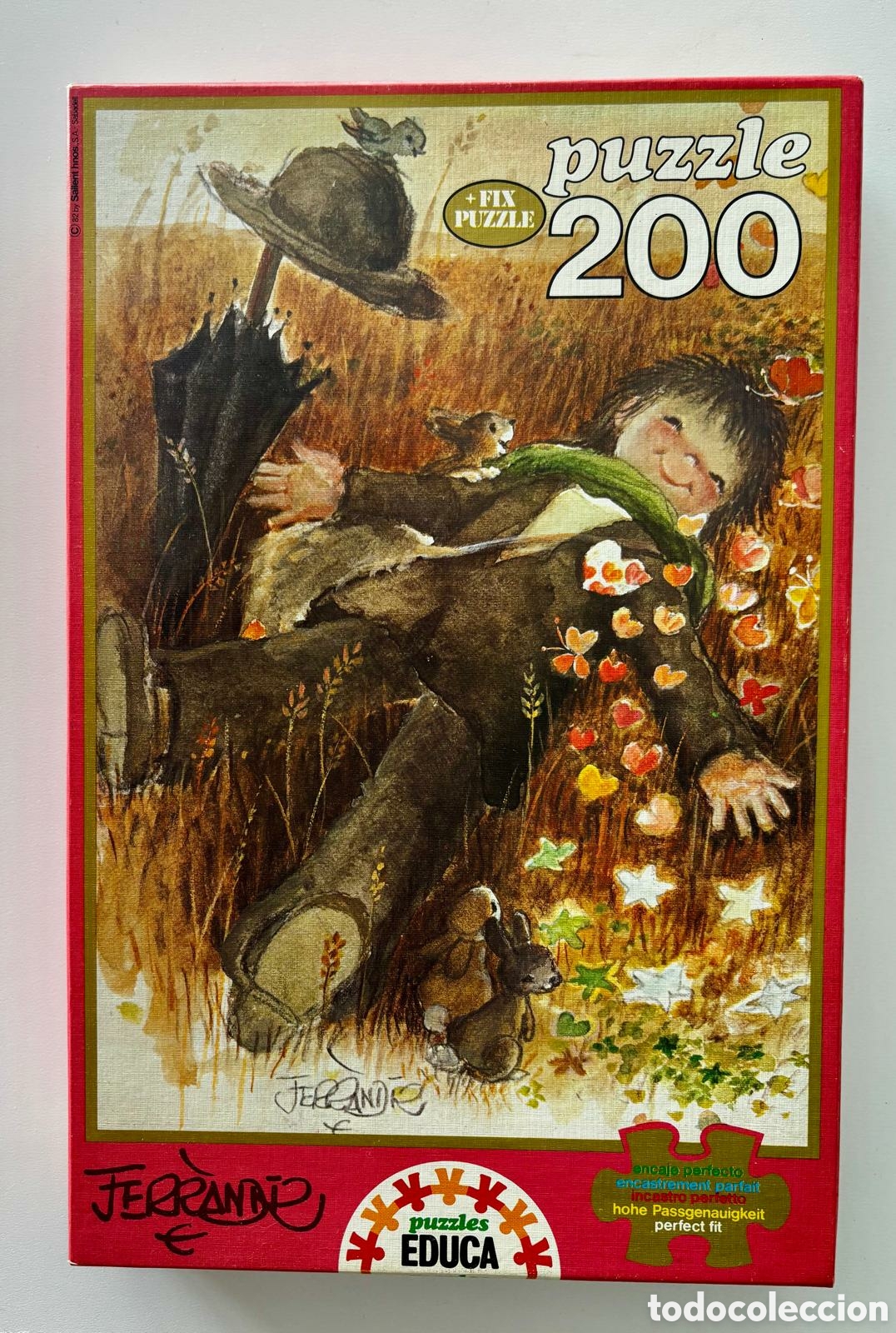 Puzzles: PUZZLE FERR&Aacute;NDIZ 7301 PRIMAVERA EN EL CORAZ&Oacute;N 200 piezas Educa 1982 NUEVO colecci&oacute;n antiguo
