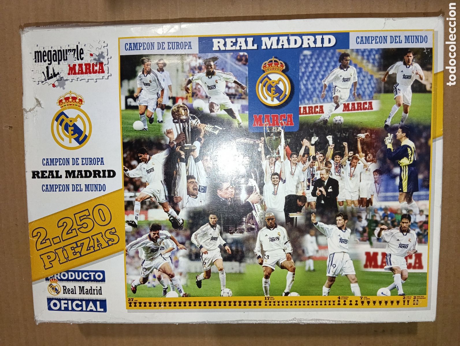 Puzzles: MEGA PUZZLE REAL MADRID COMPLETO INCLUYE POSTER COMPLETO