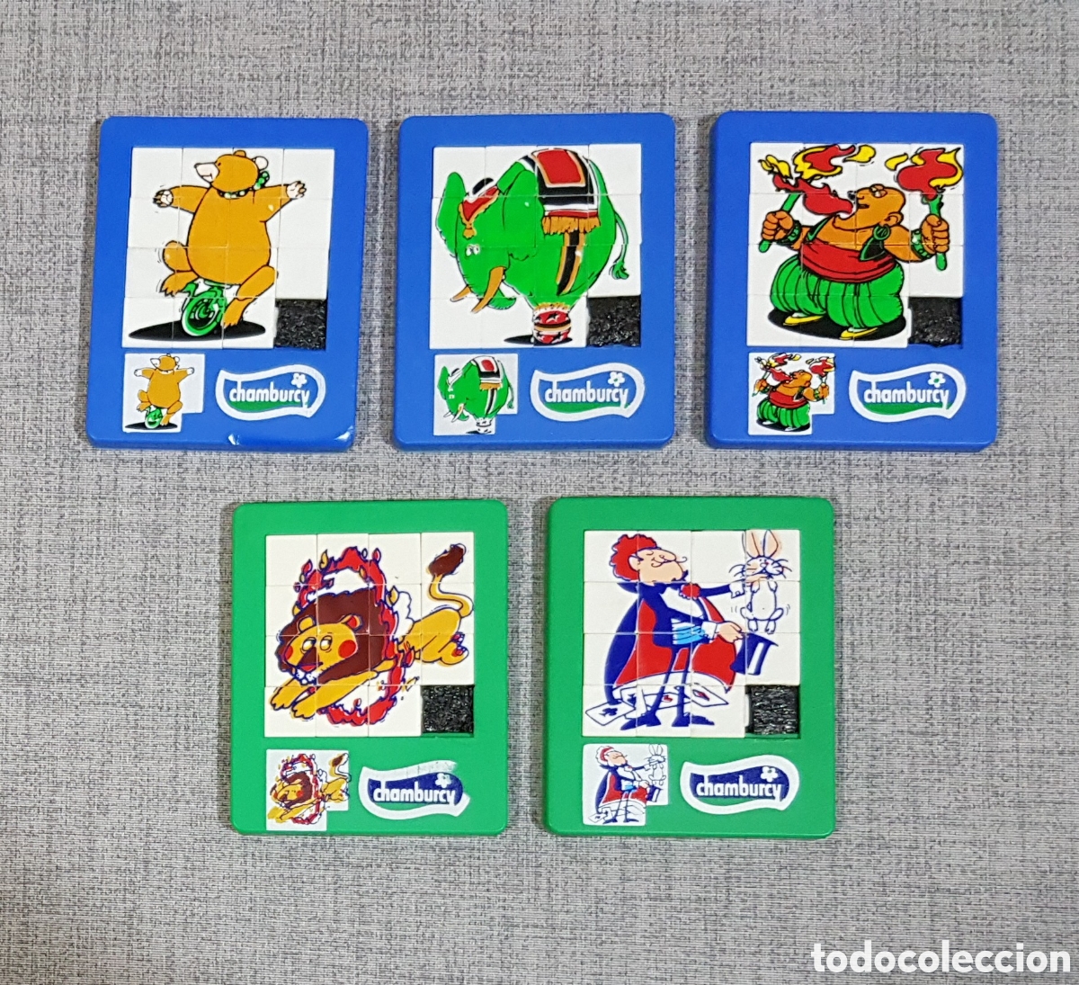 Puzzles: CIRCOJUEGOS CHAMBURCY (LE&Oacute;N, MAGO, FAQUIR, OSO Y ELEFANTE) PUZZLE DESLIZANTE ROMPECABEZAS