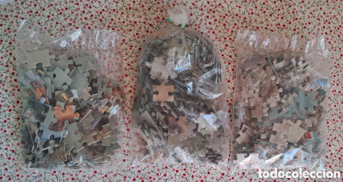Puzzles: Lote de tres puzles sin caja en bolsa cerrada