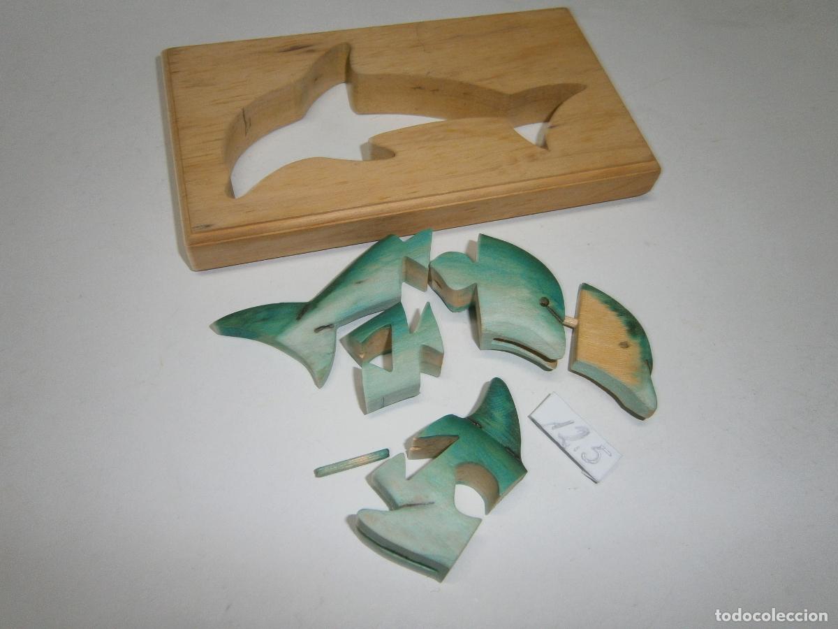 Puzzles: PUZZLE DELFIN ARTICULADO DE MADERA CON MARCO - Foto 2
