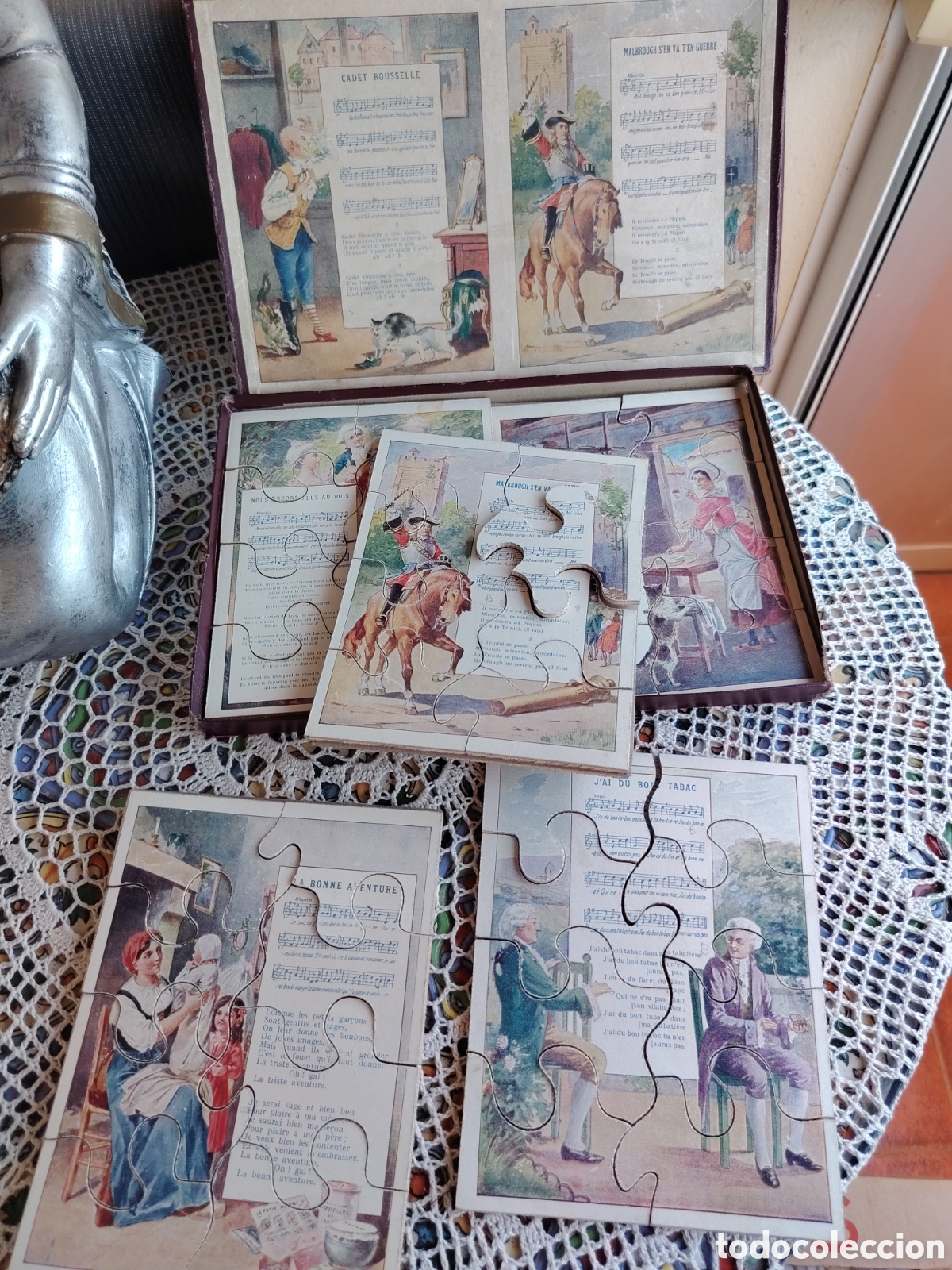 Puzzles: ANTIGUO PUZZLE DE CANCIONES POPULARES FRANCESAS - Foto 2