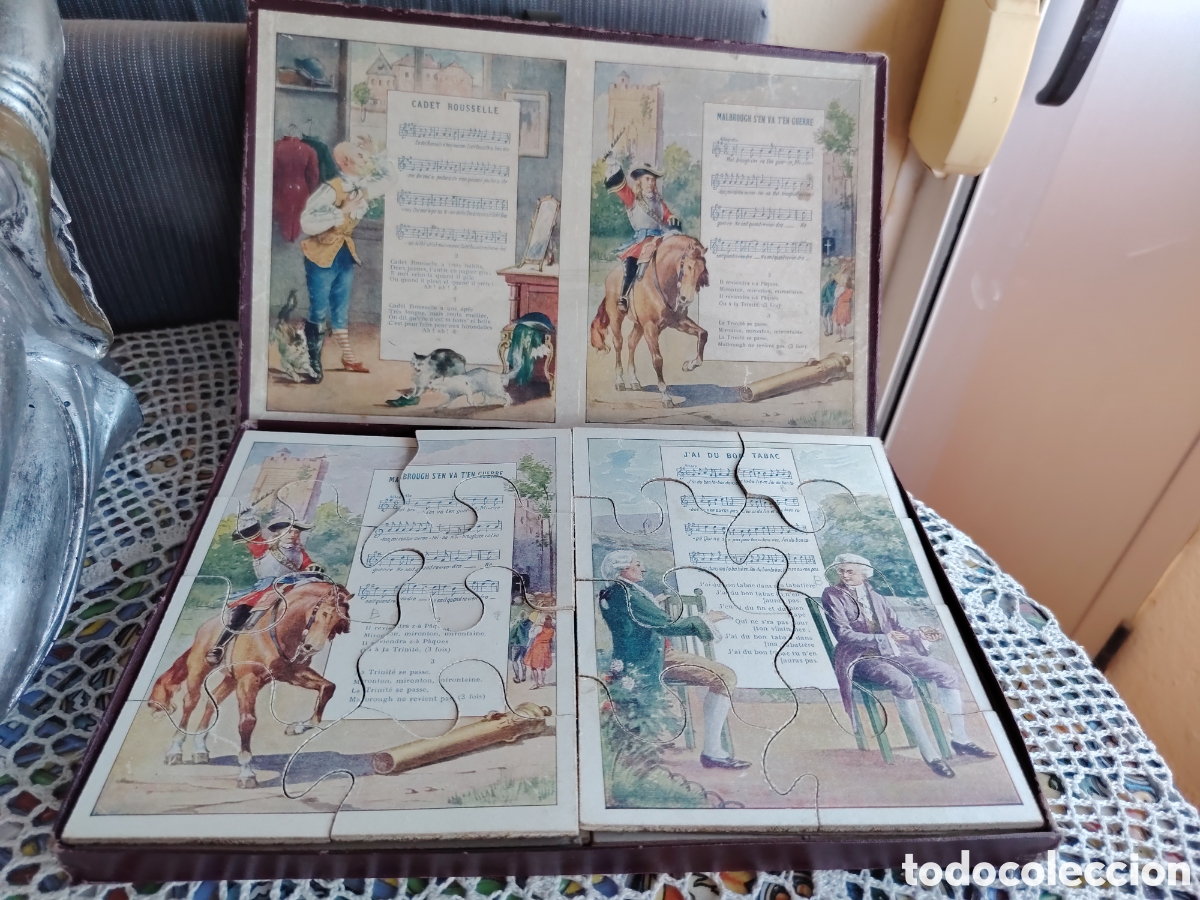 Puzzles: ANTIGUO PUZZLE DE CANCIONES POPULARES FRANCESAS - Foto 3