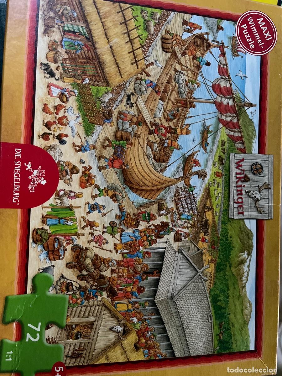 Puzzles: Puzzle Vikingos - 72 piezas - Die Spiegelburg Mxi Wimmelpuzzle
