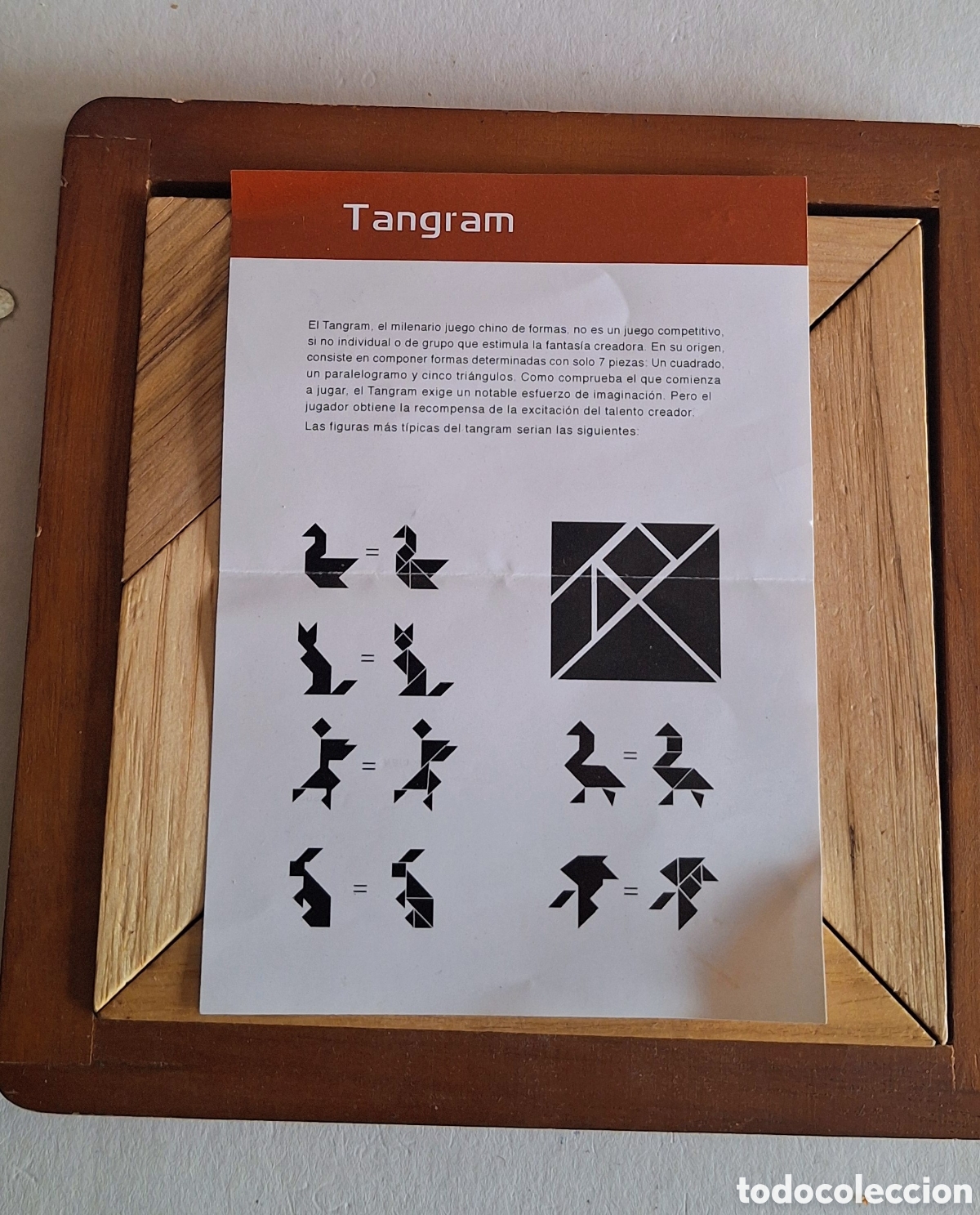 Puzzles: Tangram. Rompecabezas-puzle de madera - Foto 2