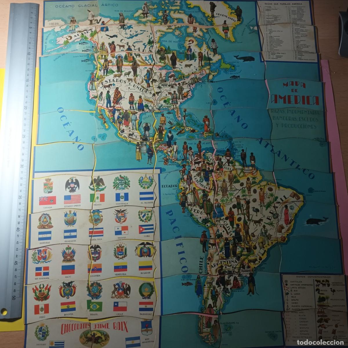 Puzzles: Puzle mapa de America Lote C - 216