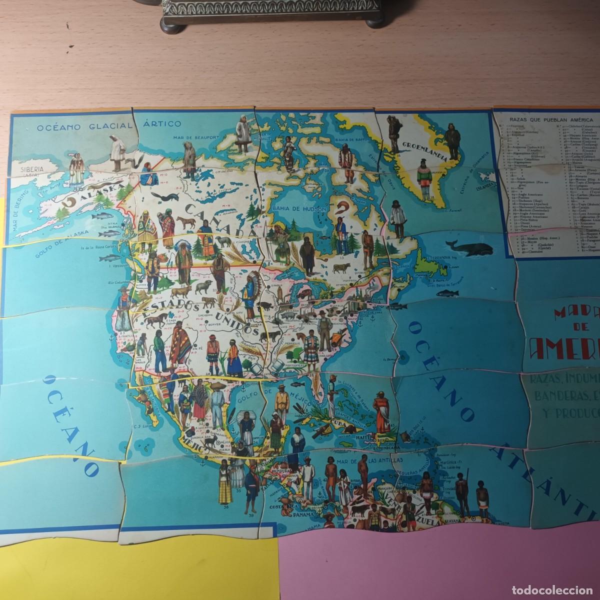 Puzzles: Puzle mapa de America Lote C - 216 - Foto 8