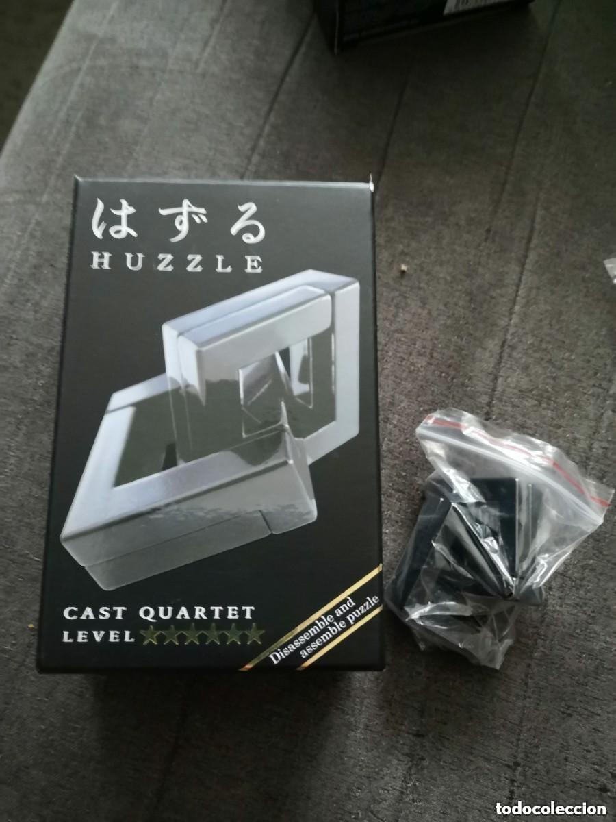 Puzzles: PUZZLE , Hanayama Huzzle Cast QUARTET - Puzzle Piezas Metal level 6 estrellas