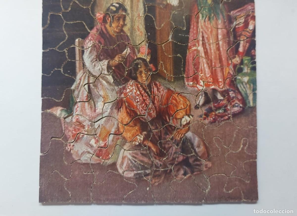 Puzzles: Puzzle antiguo de madera, escena costumbrista. - Foto 7