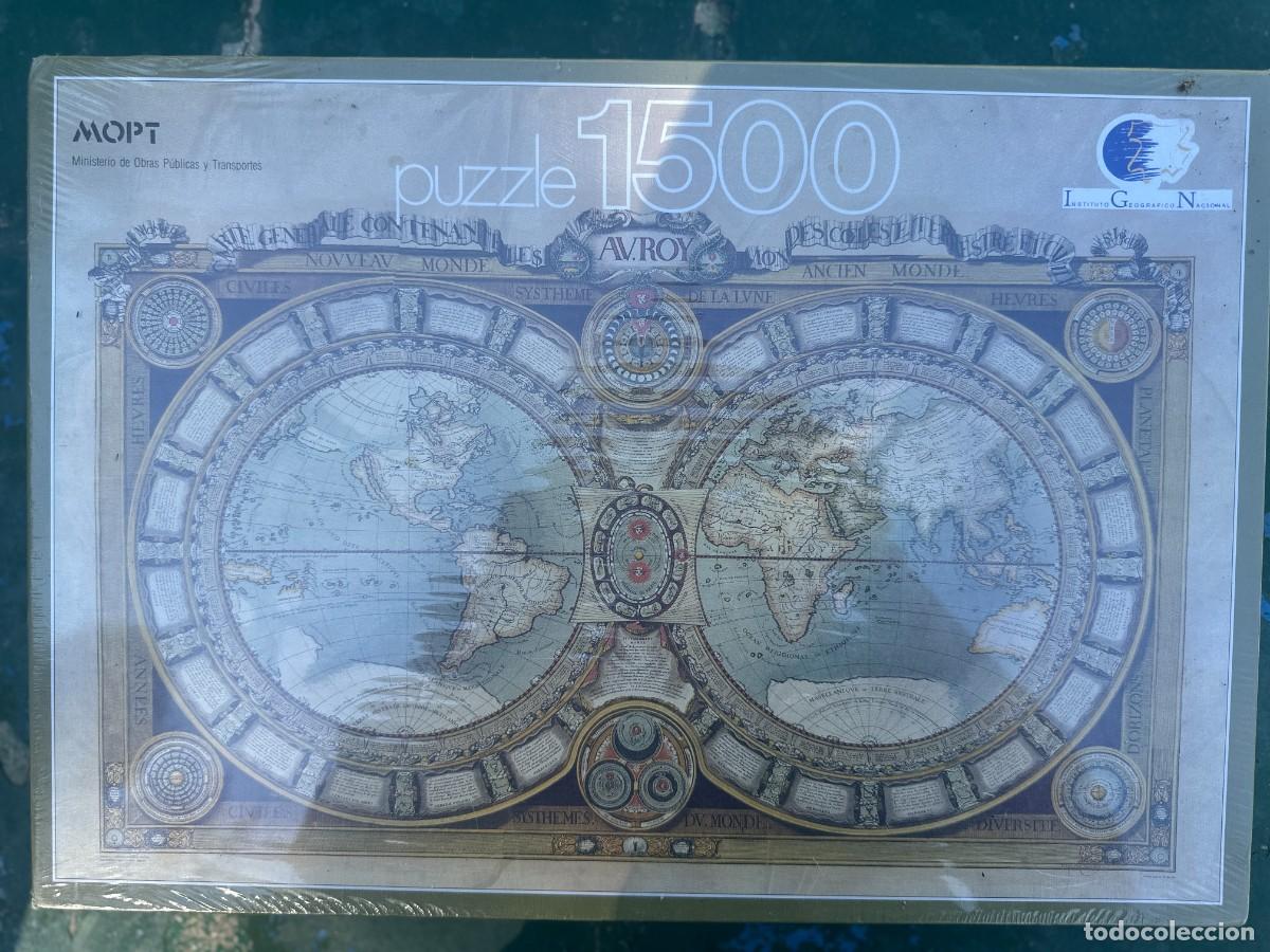 Puzzles: Puzzle 1500 piezas planisferio antiguo A. Roy &mdash; MOPT Instituto Geogr&aacute;fico Nacional &mdash; PRECINTADO