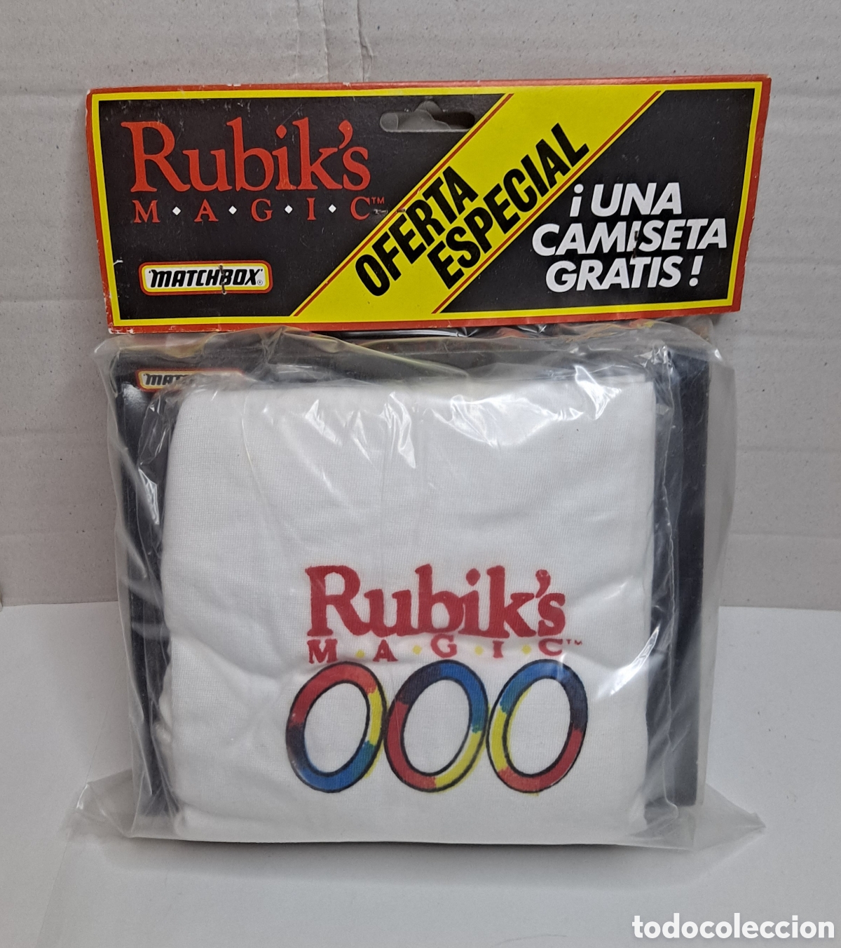 Puzzles: RUBIK'S MAGIC + CAMISETA. MATCHBOX. NUEVO. 1986. RETO DIF&Iacute;CIL. RUBIK. ENCADENE ANILLOS. RUBIKS