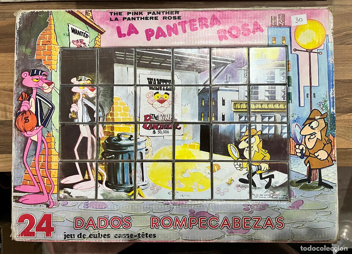 Puzzles: JUEGO DADOS ROMPECABEZAS PANTERA ROSA PINK PANTHER. A&Ntilde;OS 80. 6 MODELOS.
