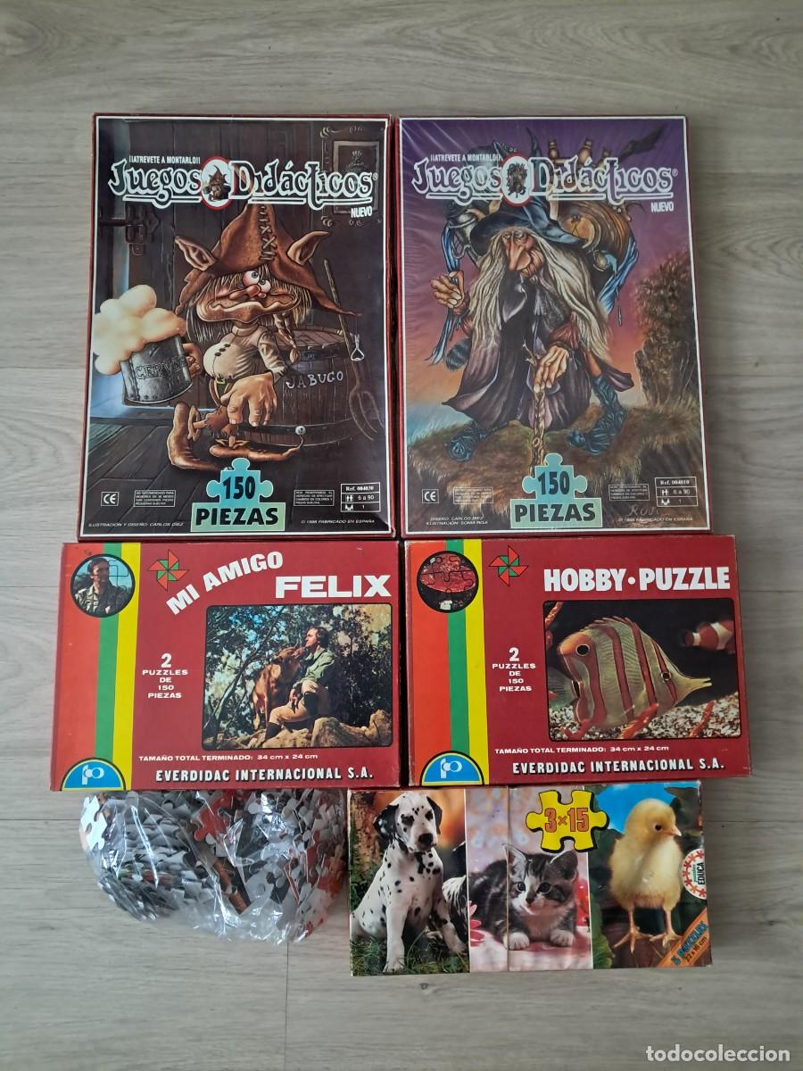 Puzzles: Lote de 7 Puzles Infantiles Naturaleza y Fantas&iacute;a.