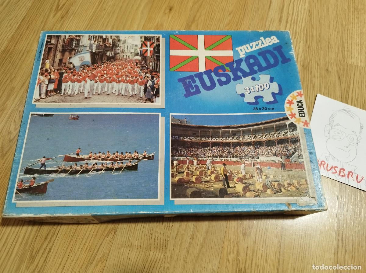 Puzzles: ANTIGUO PUZLE EN EUSKERA. PUZZLEA EUSKADI AIPAMENA 6211