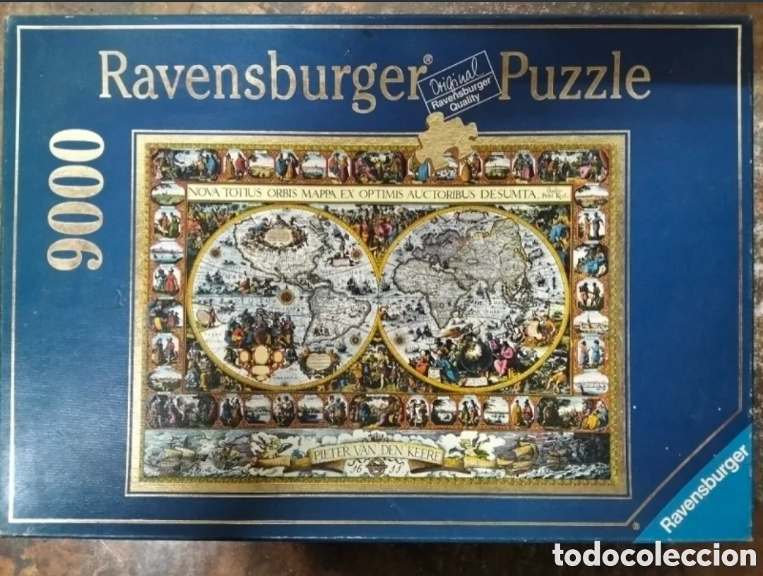 Puzzles: Puzzle 9000 piezas Ravensburger Mapamundi de 1611 - Foto 1