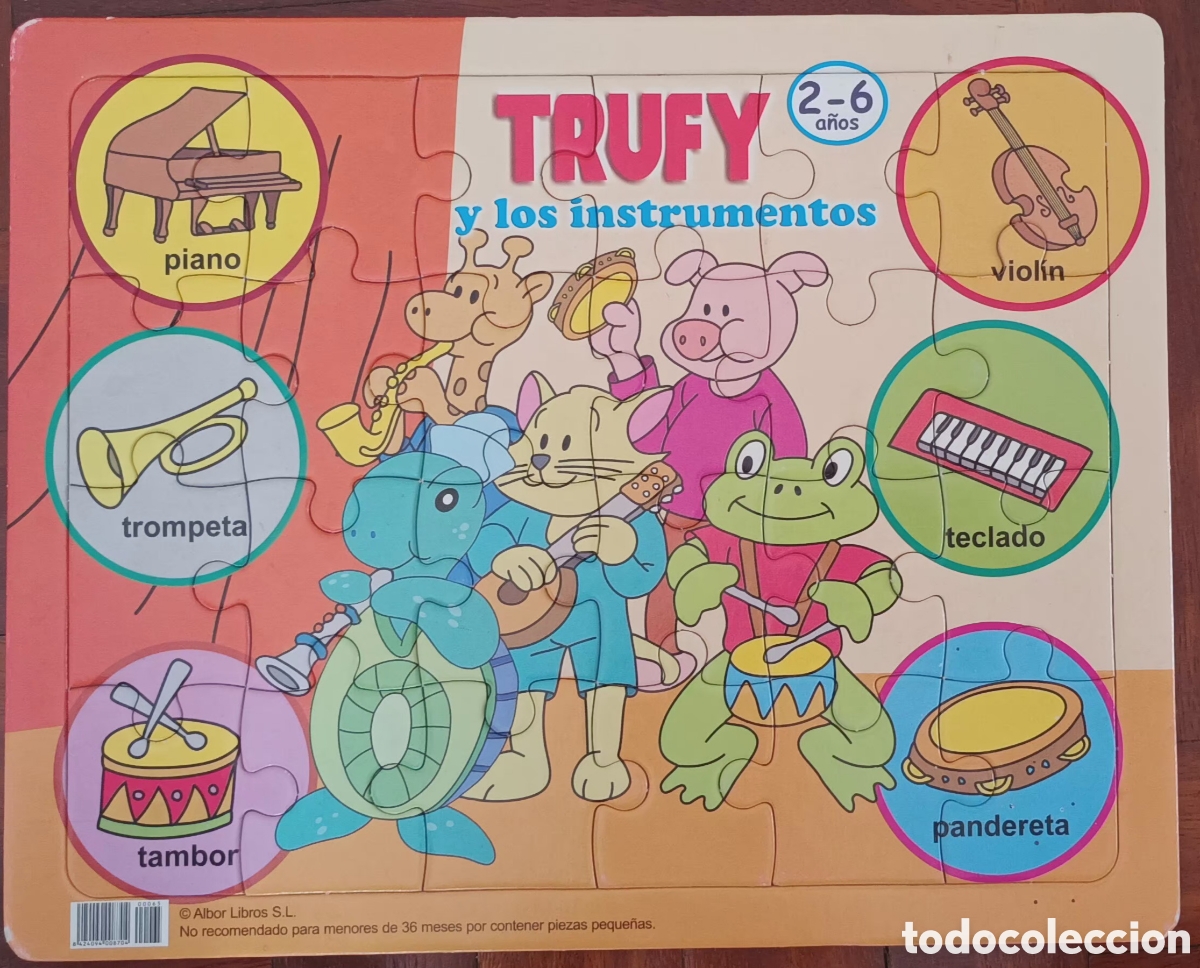 Puzzles: PUZZLE TRUFY Y LOS INSTRUMENTOS - Foto 1