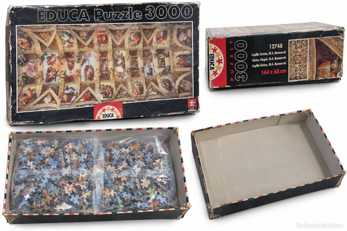 Puzzles: Puzle Educa 3000 Capilla Sixtina Miguel &Aacute;ngel ref. 12748 - bolsa interior cerrada