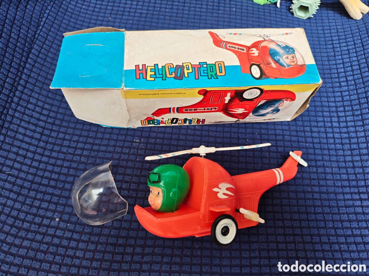 Radio Control: Helic&oacute;ptero vintage M.I. Ref. N.205 con caja original &ndash; a&ntilde;os 70 &ndash; a cuerda