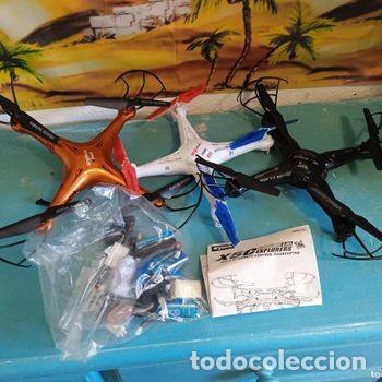 Radio control: LOTE DE 3 DRONES PARA ARREGLAR O RESTAURAR HAY MUCHAS PIEZAS MIRAR FOTOS 37 CM DE ANCHO