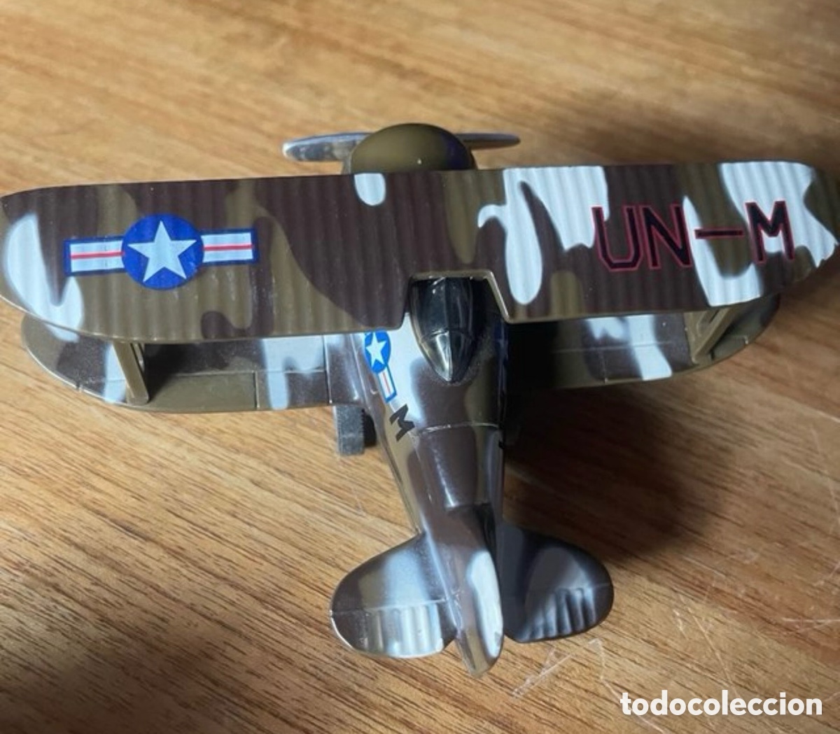 Radio control: Avi&oacute;n Militar de Cuerda UN-M Camuflaje 15 cm