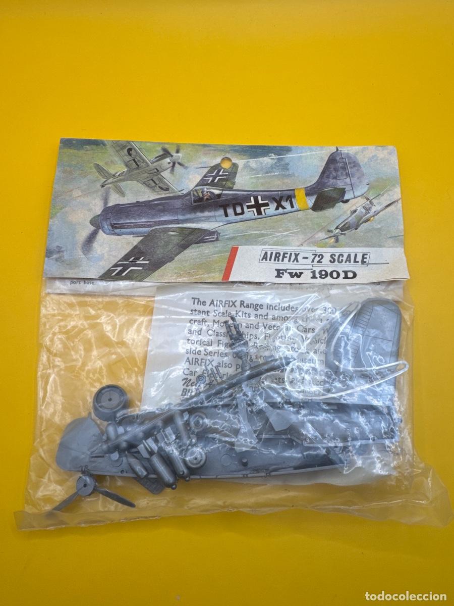Radio control: ANTIGUA MAQUETA AIRFIX FOCKE WULF FW 190D 1:72 &ndash; AVIACI&Oacute;N ALEMANA WWII &ndash; BOLSA ORIGINAL