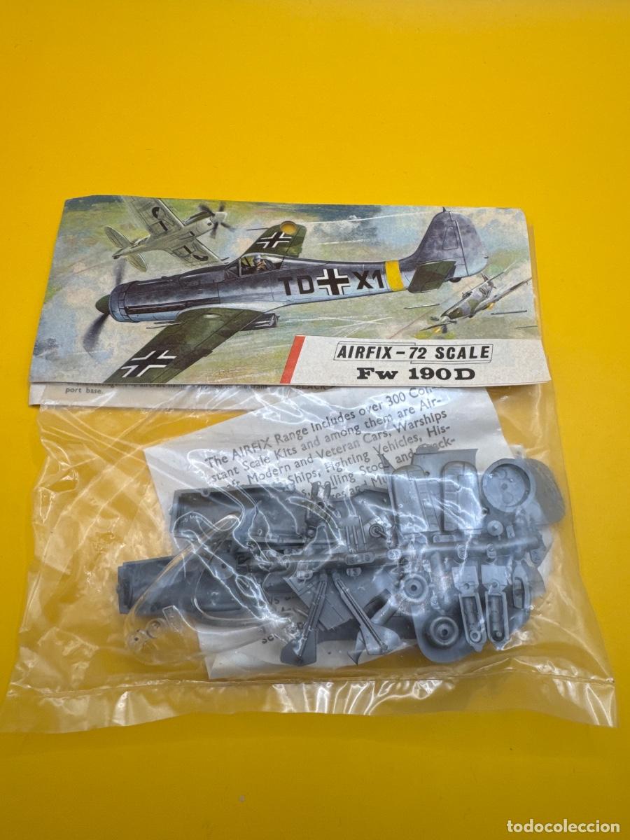 Radio control: ANTIGUA MAQUETA AIRFIX FOCKE WULF FW 190D 1:72 &ndash; AVIACI&Oacute;N ALEMANA WWII &ndash; BOLSA ORIGINAL