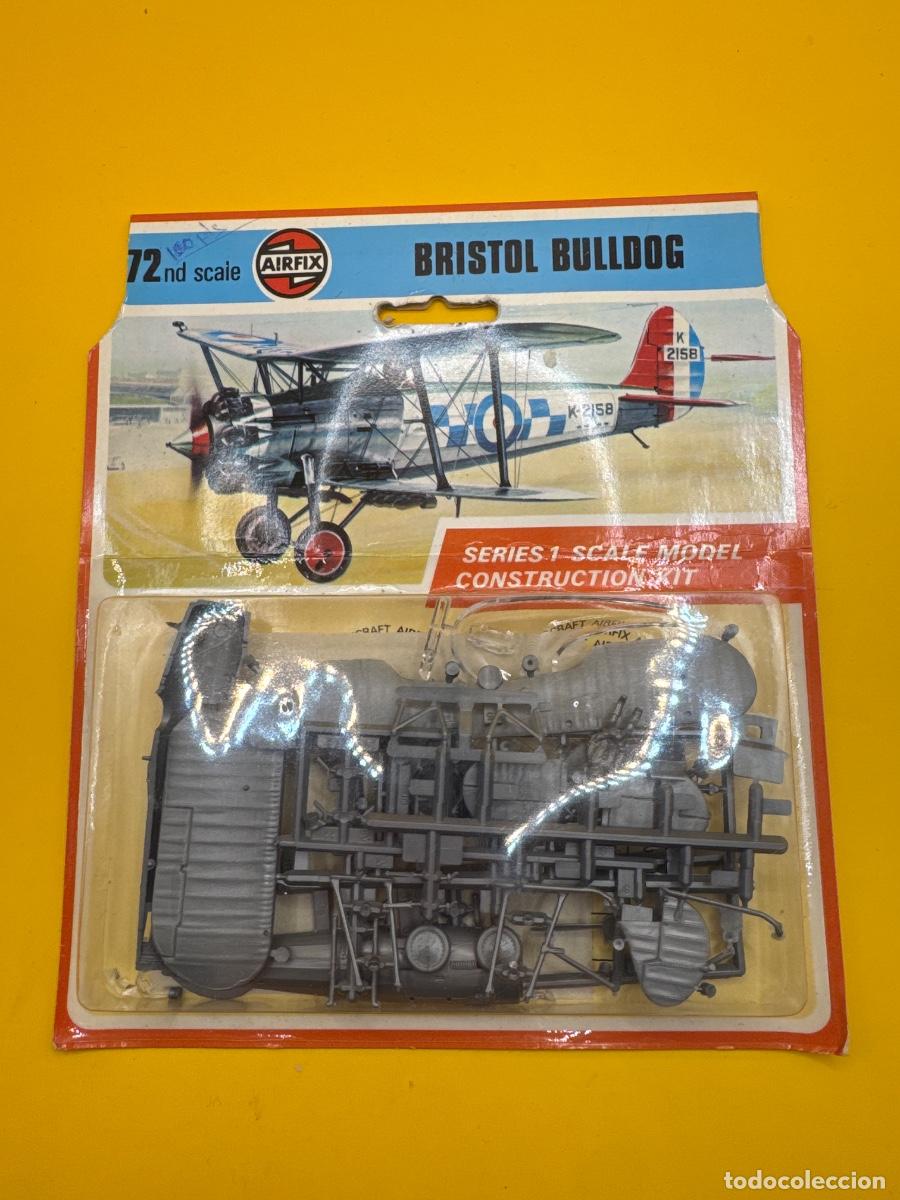 Radio control: ANTIGUA MAQUETA AIRFIX BRISTOL BULLDOG 1:72 &ndash; BL&Iacute;STER ORIGINAL A&Ntilde;OS 70 &ndash; PRECIO EN PESETAS