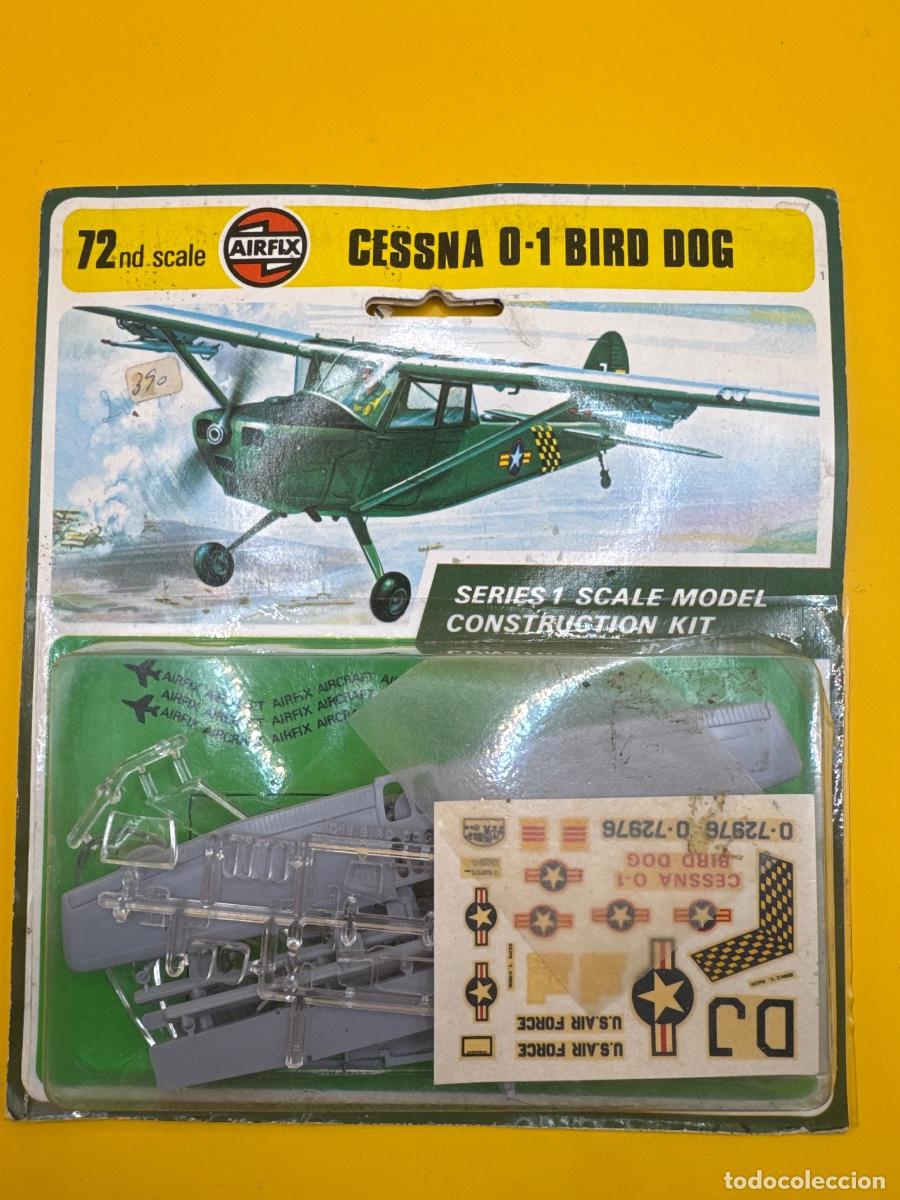 Radio control: ANTIGUA MAQUETA AIRFIX CESSNA O-1 BIRD DOG 1:72 &ndash; BL&Iacute;STER ORIGINAL A&Ntilde;OS 70 &ndash; AVIACI&Oacute;N USAF VIETNAM